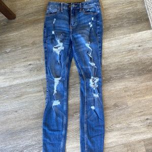 Hollister ripped jeans